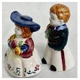 Vintage Salt & Pepper Shaker Set: Dutch Boy & Girl and Anthropomorphic Pair