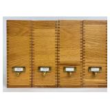 Set of Four Levenger Wood Desk Organizers / Magazine Holders