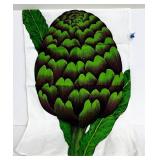 Birchbark Basket with 3 Cotton Kitchen Napkins