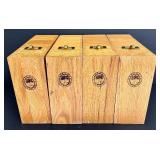 Set of Four Levenger Wood Desk Organizers