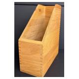 Set of Four Levenger Wood Desk Organizers