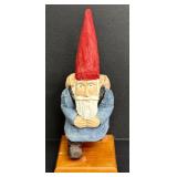 JDC Hand-Carved Gnome Set - 3-Piece Wood Figurines