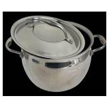 Kirkland Signature Stainless Steel Cookware Set - Made in Italy (6.5 Qt Stock Pot, 10 in Skillet)
