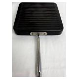 All-Clad 11-In Round Grill Pan, 19.5 x 11 In Square Grill Pan & Wire Fry Basket - 3-Piece Set