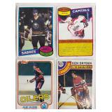Vintage Hockey Cards - 32 Card Set Featuring Oilers, North Stars, Rangers & Blackhawks
