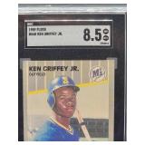 1989 Fleer Ken Griffey Jr Rookie Baseball Card #548 SGC 8.5