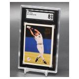 1996 Topps Derek Jeter Baseball Card #219 SGC 8