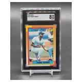 1990 Topps Frank Thomas Rookie Baseball Card #414 SGC 8