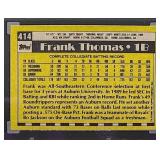 1990 Topps Frank Thomas Rookie Baseball Card #414 SGC 8