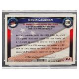 Limited 50/99 2011 Topps USA Blue Refractor Chrome Kevin Gausman Autographed Baseball Card #7 PSA 9