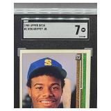 1989 Upper Deck Ken Griffey Jr Rookie Baseball Card #1 SGC 7