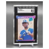 1989 Donruss Ken Griffey Jr Rookie Card #33 SGC 8