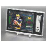 2019 Panini Prizm D.P. Tom Brady-Stained Glass Football Card #100 SGC 9.5