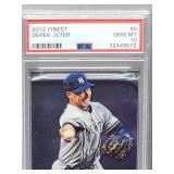 2012 Topps Finest Derek Jeter Baseball Card #5 PSA 10