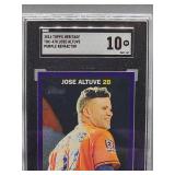 2016 Topps Heritage Purple Refractor Jose Altuve Baseball Card #THC-470 SGC 10