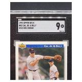 1992 Upper Deck Cal Ripken Jr & Billy Ripken Gold Hologram Baseball Card #82 SGC 9