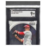 2011 Bowman Sterling Mike Trout Rookie Baseball Card #22 SGC 9