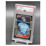 1987 Donruss Bo Jackson Rookie Baseball Card #35 PSA 8