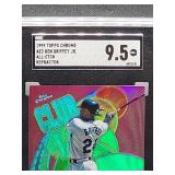 1999 Topps Chrome Refractor Ken Griffey Jr Baseball Card # AE3 SGC 9.5