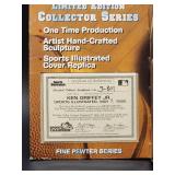 Limited Edition 1990 Sports Illustrated HOF Great Ken Griffey Jr Pewter Figure