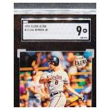 1992 Fleer Ultra Cal Ripken Jr Baseball Card #11 SGC 9