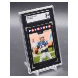 2008 Topps Tom Brady All-Stars Football Card #7 SGC 3