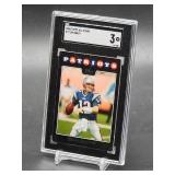 2008 Topps Tom Brady All-Stars Football Card #7 SGC 3