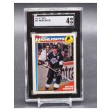 1991-92 Topps Wayne Gretzky Hockey Card #201 SGC 4