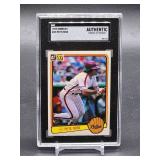 1983 Donruss Pete Rose Baseball Card #42 SGC Authentic