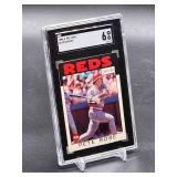 1986 O-Pee-Chee Pete Rose Baseball Card #1 SGC 6