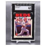 1986 O-Pee-Chee Pete Rose Baseball Card #1 SGC 6