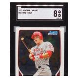 2013 Bowman Chrome Mike Trout Baseball Card #50 SGC 8