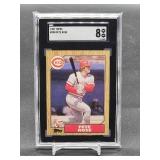 1987 Topps Pete Rose Baseball Card #200 SGC 8