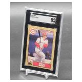 1987 Topps Pete Rose Baseball Card #200 SGC 8
