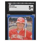 1986 Topps Pete Rose Baseball Card #191 SGC 5
