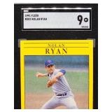 1991 Fleer Nolan Ryan Baseball Card #302 SGC 9