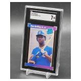 1989 Donruss Ken Griffey Jr Rookie Baseball Card #33 SGC 7