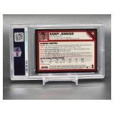 2007 Bowman Chrome Refractor Randy Johnson Baseball Card #72 PSA 8