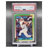 1990 Topps Sammy Sosa Rookie Baseball Card #692 PSA 8