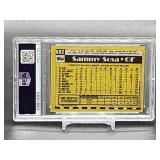 1990 Topps Sammy Sosa Rookie Baseball Card #692 PSA 8