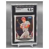 2013 Bowman Chrome Mike Trout Baseball Card #50 SGC 9.5