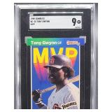 1989 Donruss Tony Gwynn MVP Baseball Card #BC-20 SGC 9