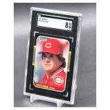 1987 Donruss Pete Rose Baseball Card #186 SGC 8