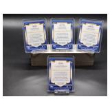 (4) Assorted 2012 All-Star Game Worn Jersey Baseball Cards