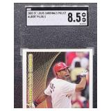2003 Albert Pujols Over Sized St Louis Cardinals Police Promo Card SGC 8.5