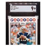 2008 Topps Tom Brady MVP Football Card #328 SGC 9