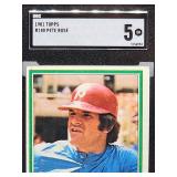 1981 Topps Pete Rose Baseball Card #180 SGC 5