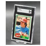 1981 Topps Pete Rose Baseball Card #180 SGC 5
