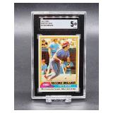 1981 Topps Pete Rose Baseball Card #205 SGC 5