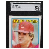 1988 Topps Pete Rose Baseball Card #475 SGC 8